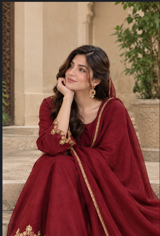 Royal Mahroon 3-Piece Suit