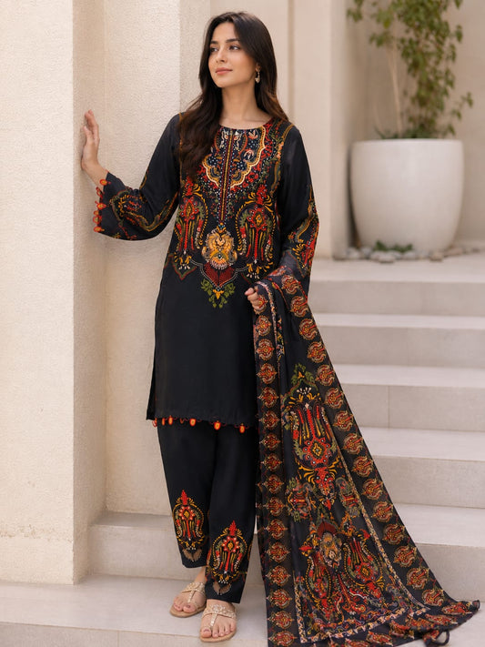 Embroidered Summer Cotton Lawn Suit