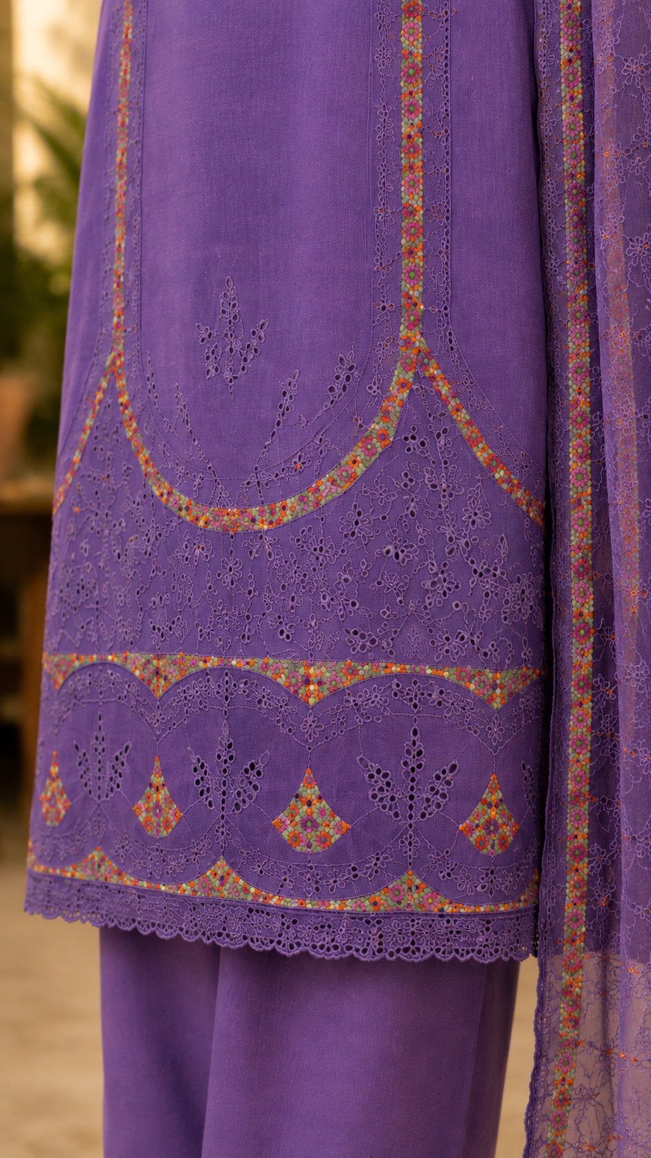 Chicken Kari Summer Cotton Lawn 3 Piece Suit