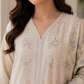 Ivory Bloom Embroidered Lawn Suit