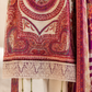 Cream & Maroon Stitched Suit (3-Piece)