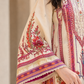 Cream & Maroon Stitched Suit (3-Piece)