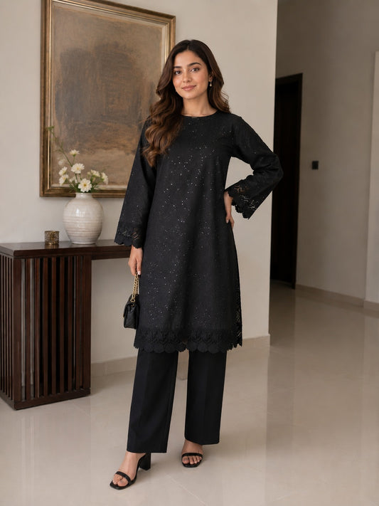 Embroidered 4 Season Cotton (2-Piece Suit)