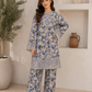Silver Blossom Embroidered Lawn Suit