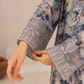 Silver Blossom Embroidered Lawn Suit