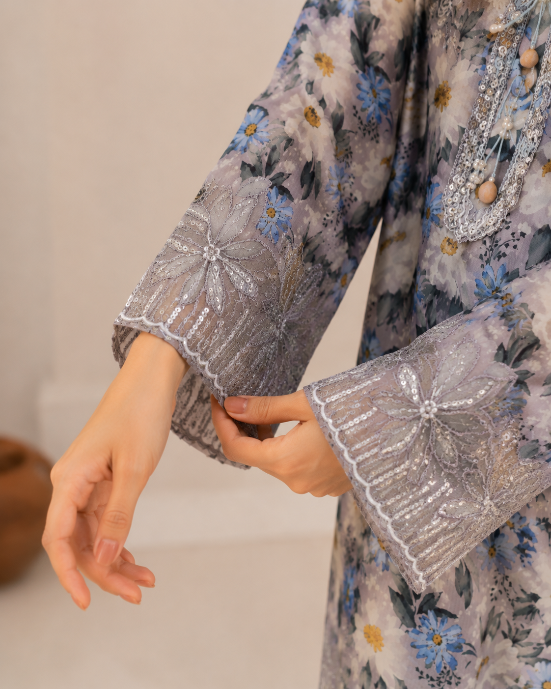 Floral Gray