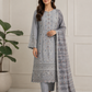 Embroidered Summer Cotton Lawn Suit (3-Piece)