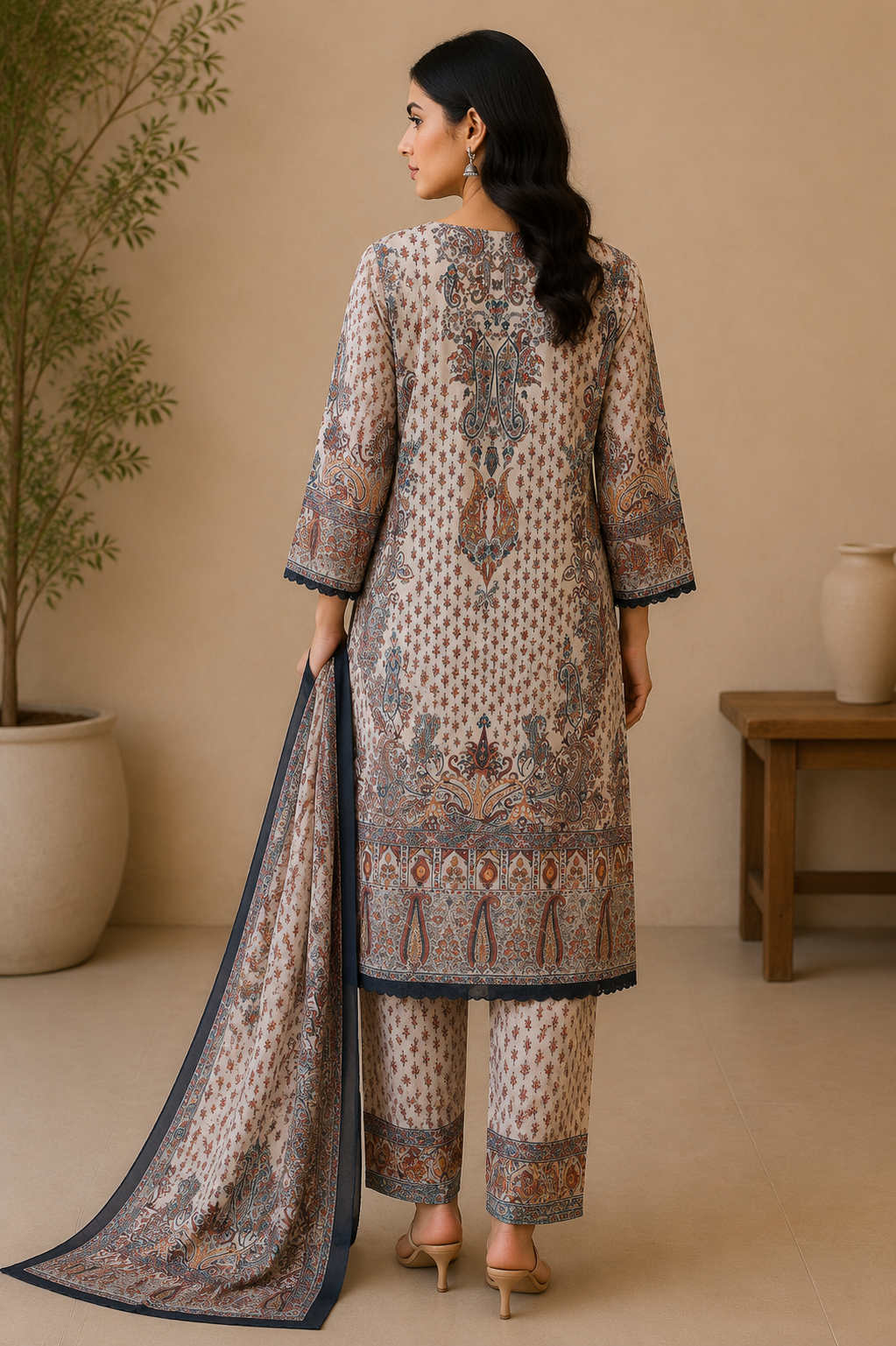Light Pink Embroidered Dress