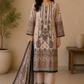 Classic Beige Premium Lawn 3 Piece Suit