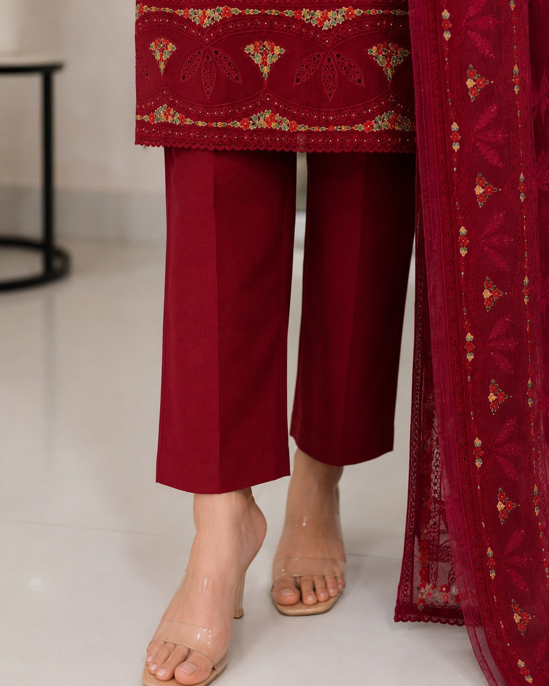 Maroon Chicken Karee Dress