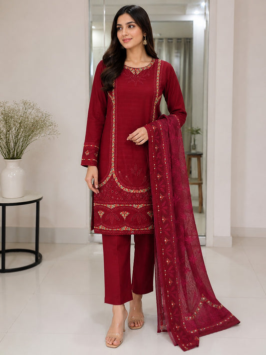 Chicken Kari Summer Cotton Lawn 3 Piece Suit