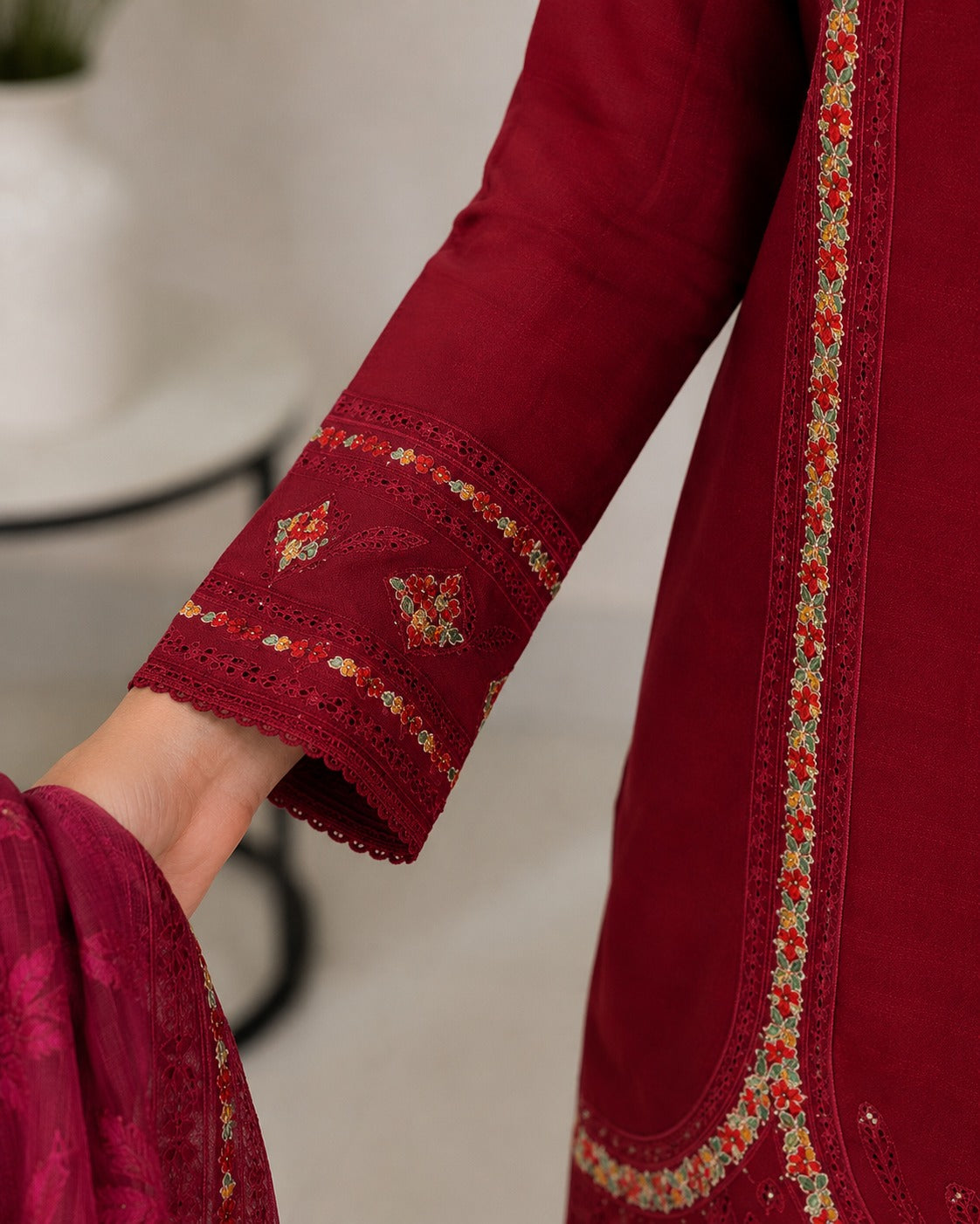 Maroon Chicken Karee Dress