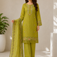 Olive Grace Embroidered Lawn Suit (3-Piece)