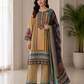 Mustard & Black Embroidered 3-Piece Suit