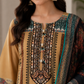 Mustard & Black Embroidered 3-Piece Suit