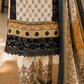 Printed Winter Cotton 3 Piece Suit – Ivory Beige