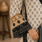 Printed Winter Cotton 3 Piece Suit – Ivory Beige