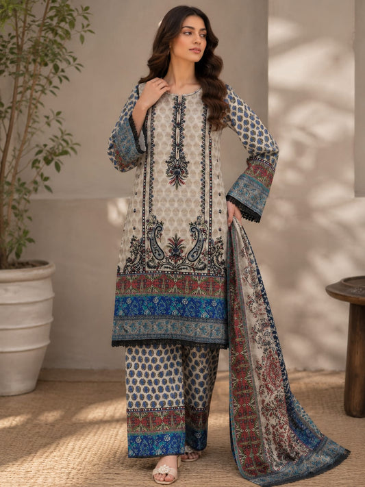 Heritage Printed Summer Lawn Suit
