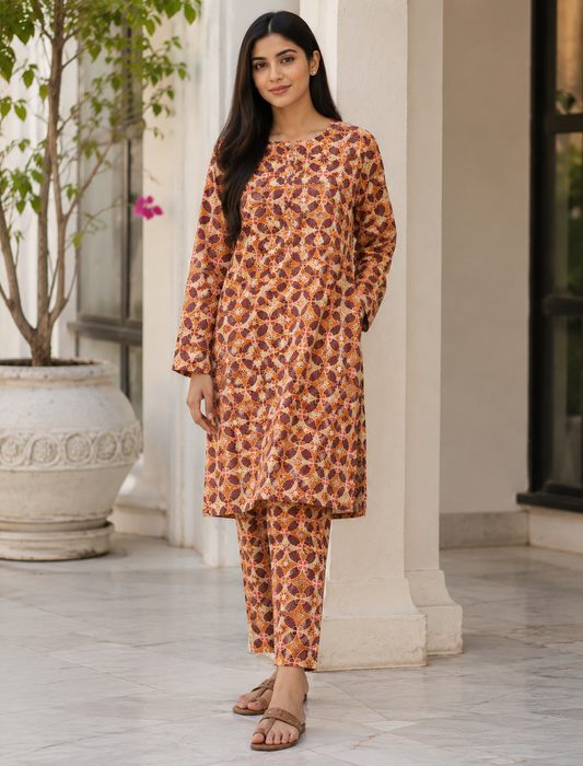 Printed Viscose Co-Ord Set