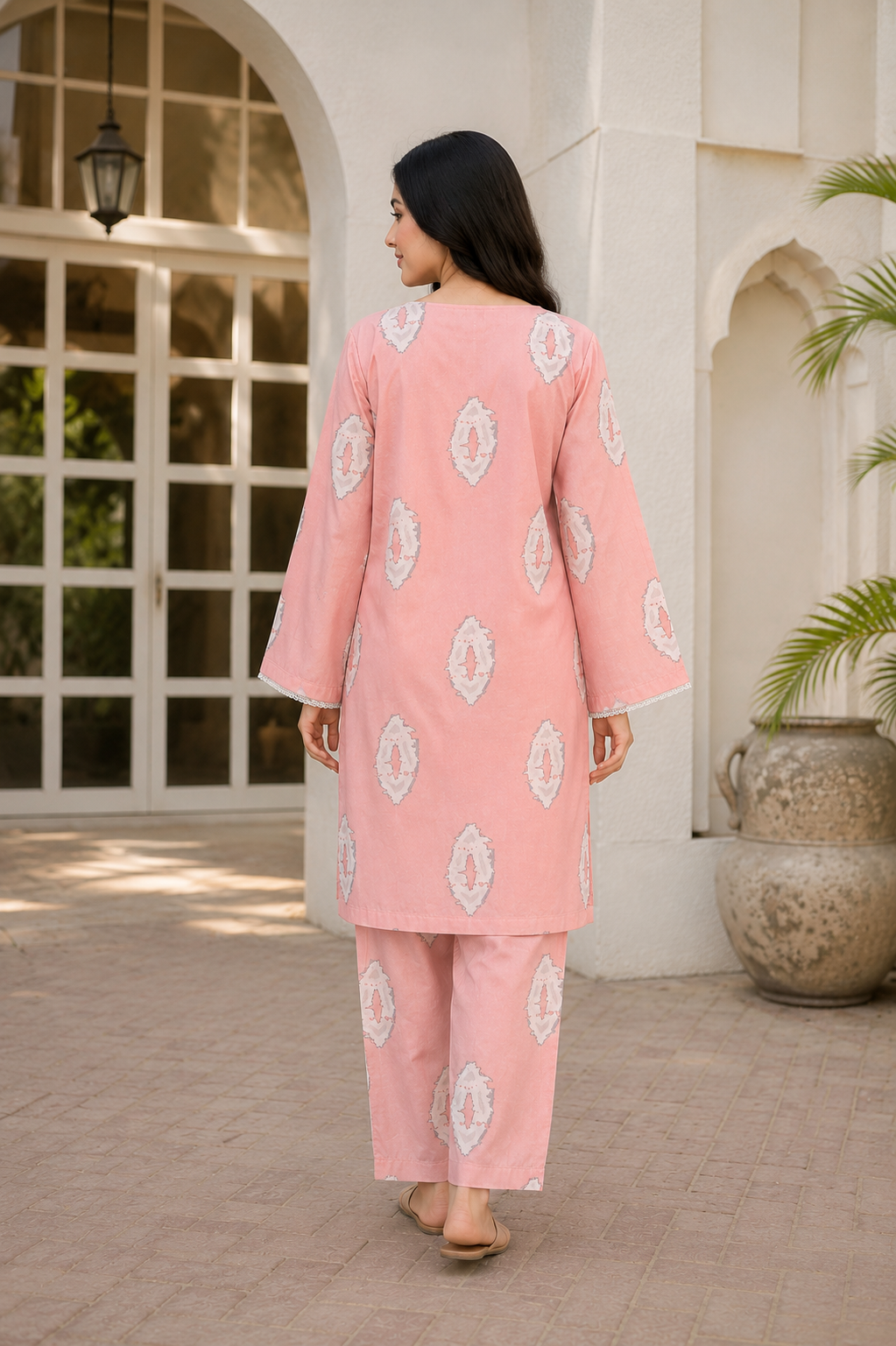 Printed Pink Summer Co-Ord Set