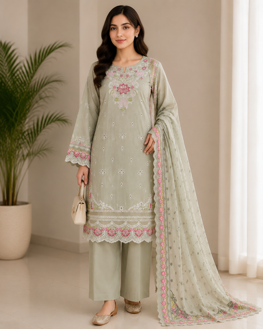Pista  Embroidered Lawn Suit