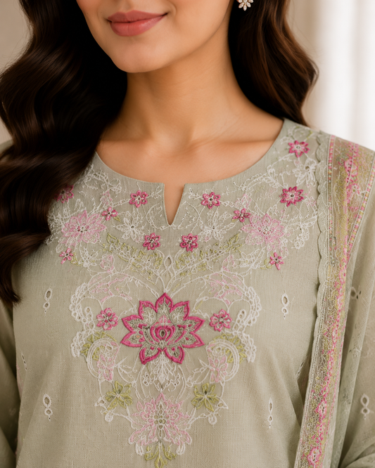 Pista  Embroidered Lawn Suit