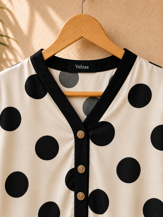 Polka Dot Lawn Cotton (Top)