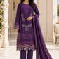 Embroidered Summer Cotton Lawn 3 Piece Suit – Royal Purple