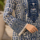 Royal Blue Printed Lawn Suit