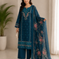 Embroidered Summer Cotton Lawn Suit (3-Piece)