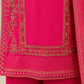 Embroidered Summer Cotton 3 Piece Suit – Shocking Pink