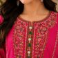 Embroidered Summer Cotton 3 Piece Suit – Shocking Pink